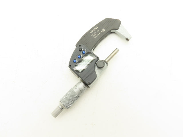 Mitutoyo 395-352-30 Digimatic Micrometer 1-2" Range .00005" Spherical Ball Anvil