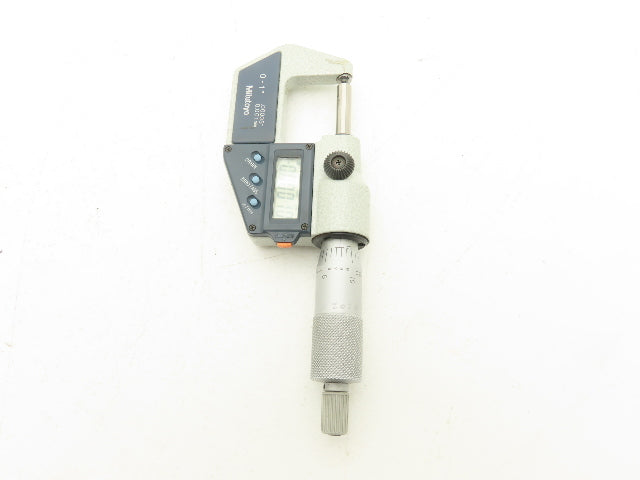 Mitutoyo 395-741-30 Digimatic Spherical Micrometer 0-1" 25mm Range Ball Anvil