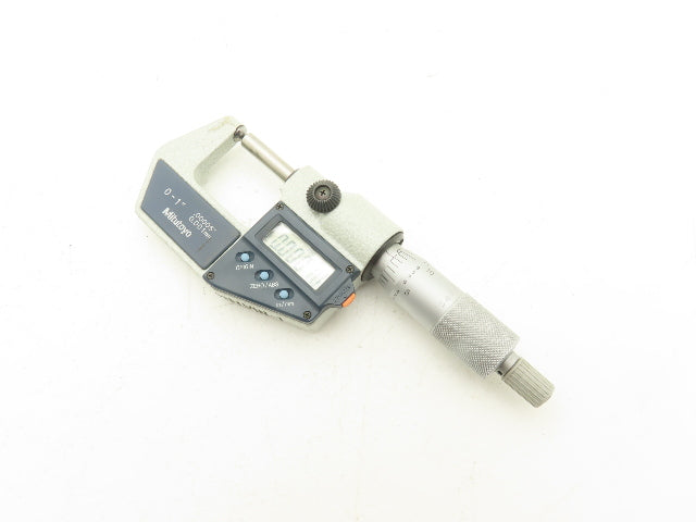 Mitutoyo 395-741-30 Digimatic Spherical Micrometer 0-1" 25mm Range Ball Anvil