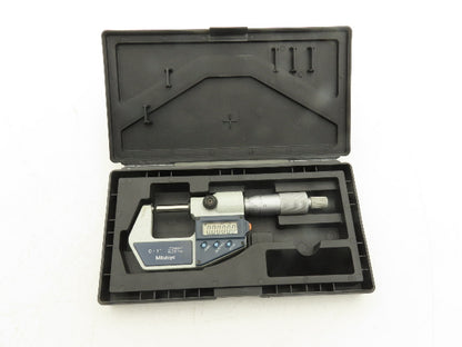 Mitutoyo 395-741-30 Digimatic Spherical Micrometer 0-1" 25mm Range Ball Anvil