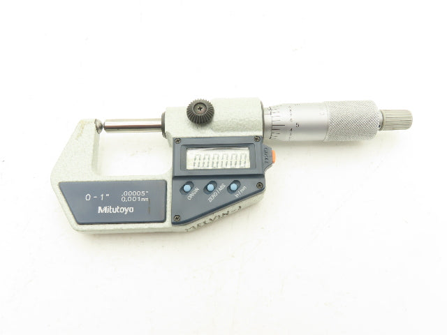 Mitutoyo 395-741-30 Digimatic Spherical Micrometer 0-1" 25mm Range Ball Anvil