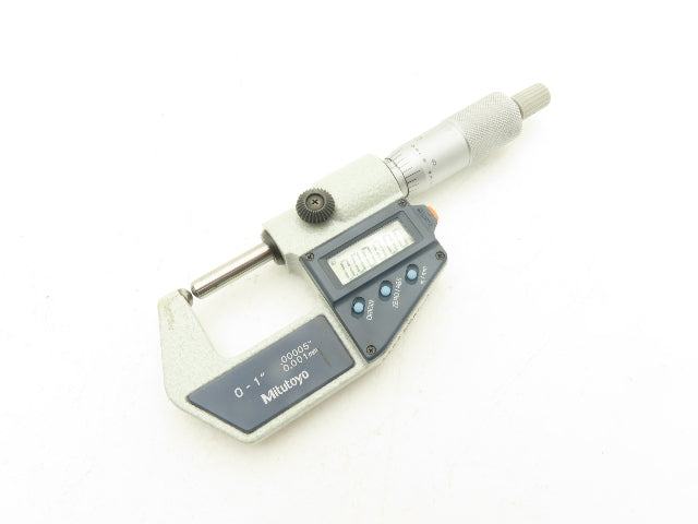 Mitutoyo 395-741-30 Digimatic Spherical Micrometer 0-1" 25mm Range Ball Anvil