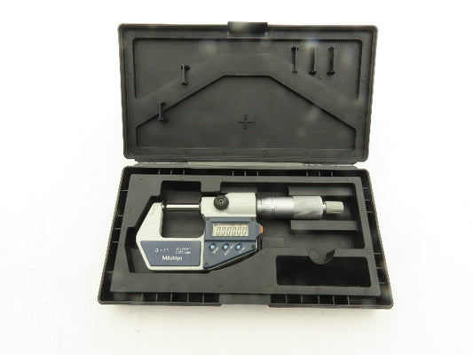 Mitutoyo 395-741-30 Digimatic Spherical Micrometer 0-1" 25mm Range Ball Anvil