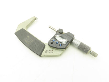 Mitutoyo 293-332-30 Digimatic Micrometer 2-3" Range 76.2mm Flat Anvil