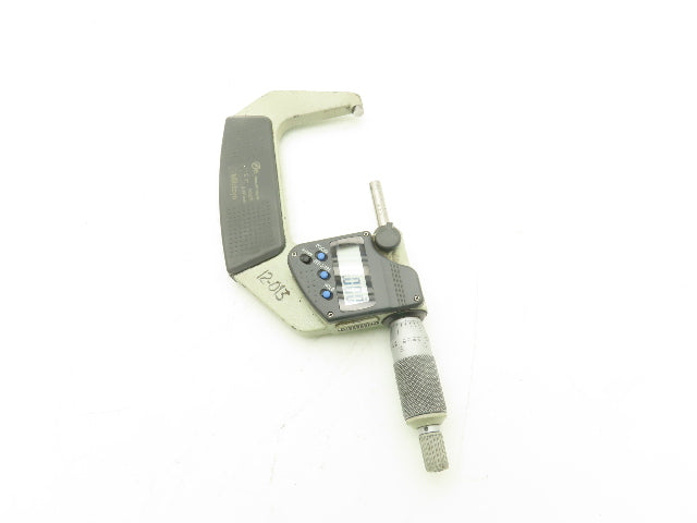 Mitutoyo 293-332-30 Digimatic Micrometer 2-3" Range 76.2mm Flat Anvil