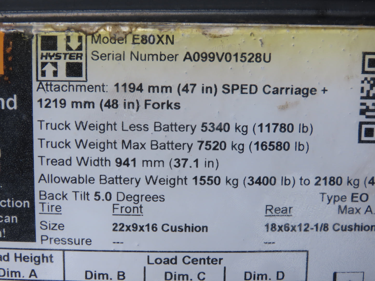 Speedshield M-VAMA-G63-40 Velocity Asset Manager Module Off Hyster E80XN