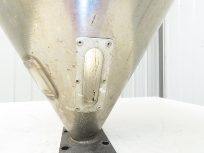 Stainless Vacuum Receiver Loader 30" Cone Hopper 26 Gal Injection Molding