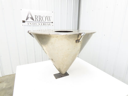 Stainless Vacuum Receiver Loader 30" Cone Hopper 26 Gal Injection Molding