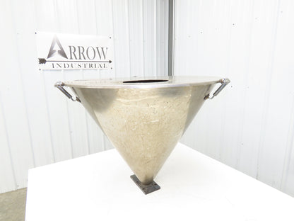 Stainless Vacuum Receiver Loader 30" Cone Hopper 26 Gal Injection Molding