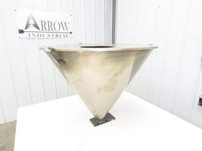 Stainless Vacuum Receiver Loader 30" Cone Hopper 26 Gal Injection Molding