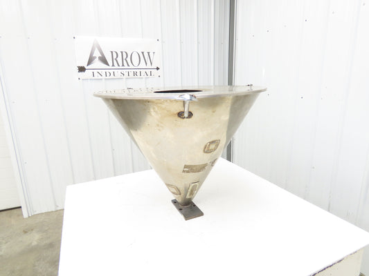 Stainless Vacuum Receiver Loader 30" Cone Hopper 26 Gal Injection Molding