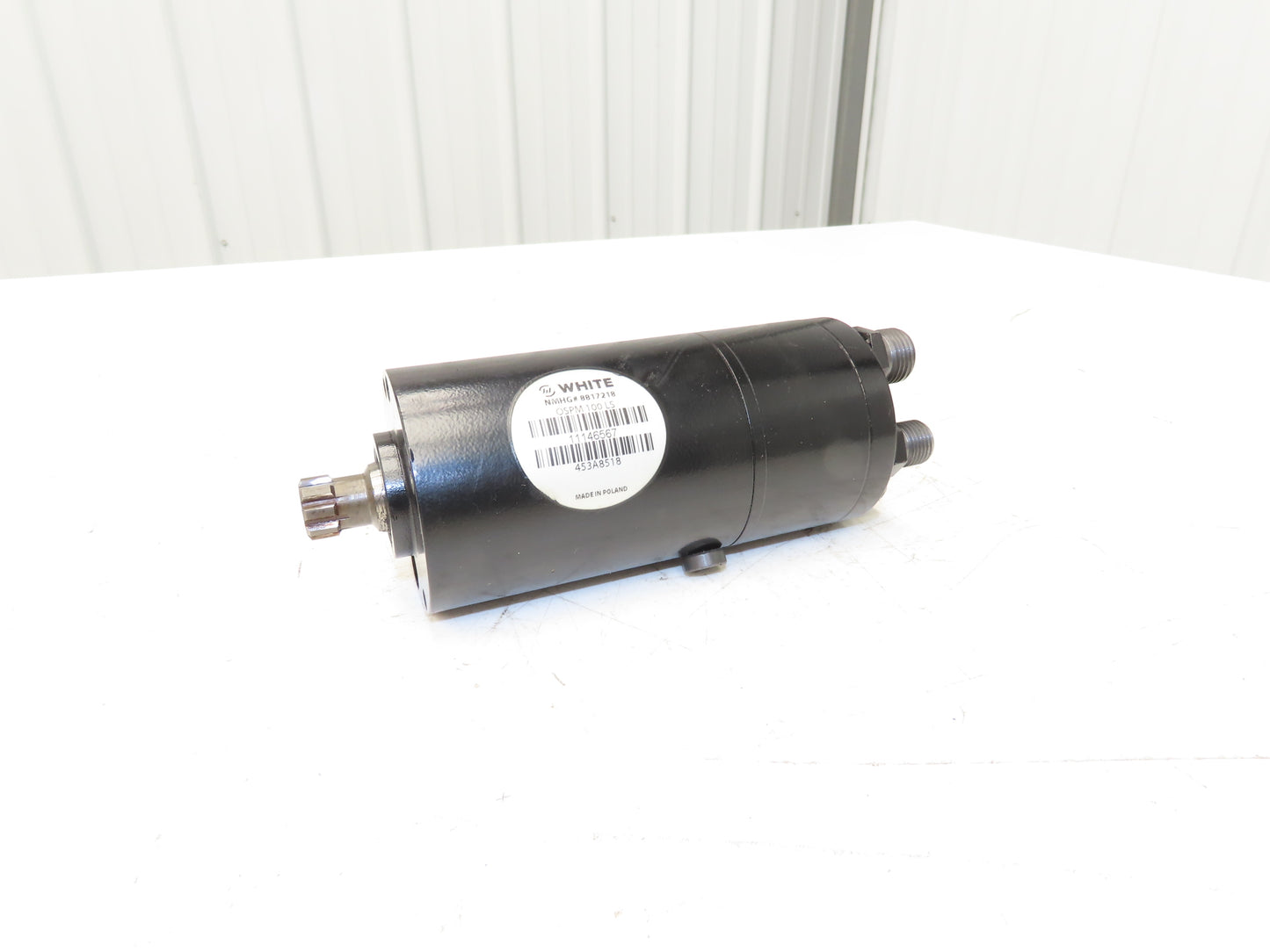 White OSPM 100 LS Forklift Power Steering Unit Hydraulic Motor Off Hyster E80XN
