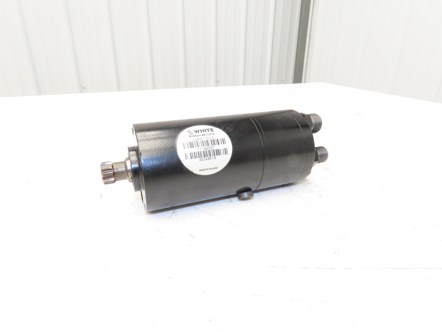 White OSPM 100 LS Forklift Power Steering Unit Hydraulic Motor Off Hyster E80XN
