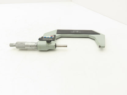 Mitutoyo 293-724-10 Digimatic Micrometer 3-4" Range .00005" Flat Anvil