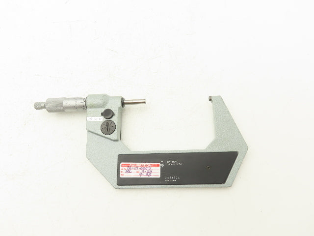 Mitutoyo 293-724-10 Digimatic Micrometer 3-4" Range .00005" Flat Anvil