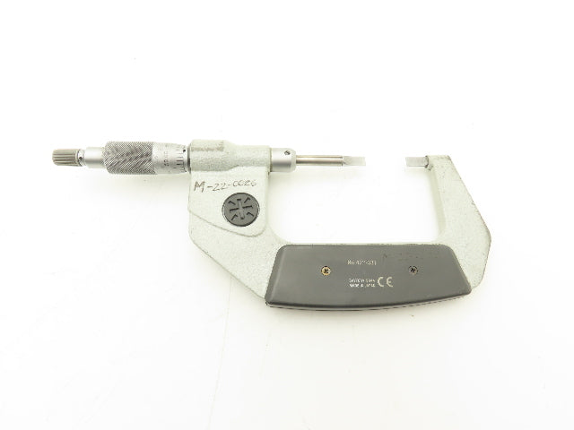 Mitutoyo 422-331 Digimatic Blade Tip Micrometer 1-2" Range .00005"
