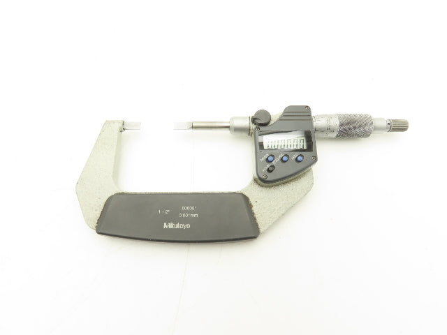 Mitutoyo 422-331 Digimatic Blade Tip Micrometer 1-2" Range .00005"