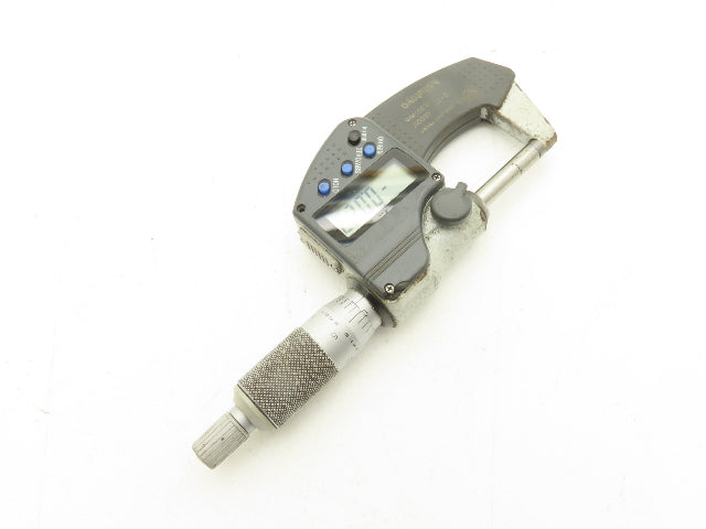 Mitutoyo 293-330-30 Digimatic Micrometer 0-1" 25mm Range Ratchet Stop SPC