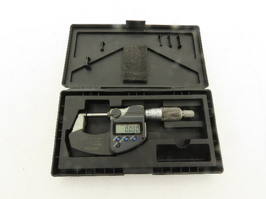 Mitutoyo 293-330-30 Digimatic Micrometer 0-1" 25mm Range Ratchet Stop SPC