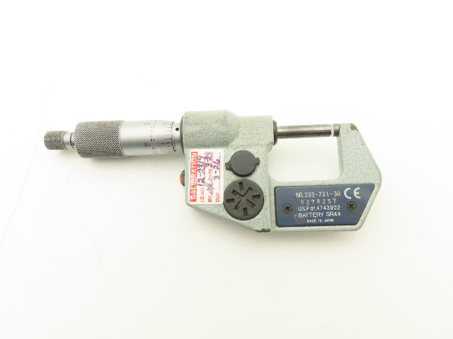 Mitutoyo 293-721-30 Digimatic Micrometer 0-1" 25.4mm Range SPC Data Output