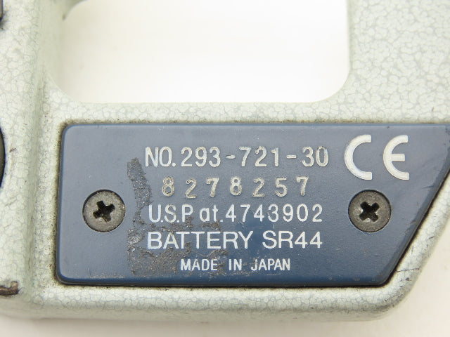 Mitutoyo 293-721-30 Digimatic Micrometer 0-1" 25.4mm Range SPC Data Output
