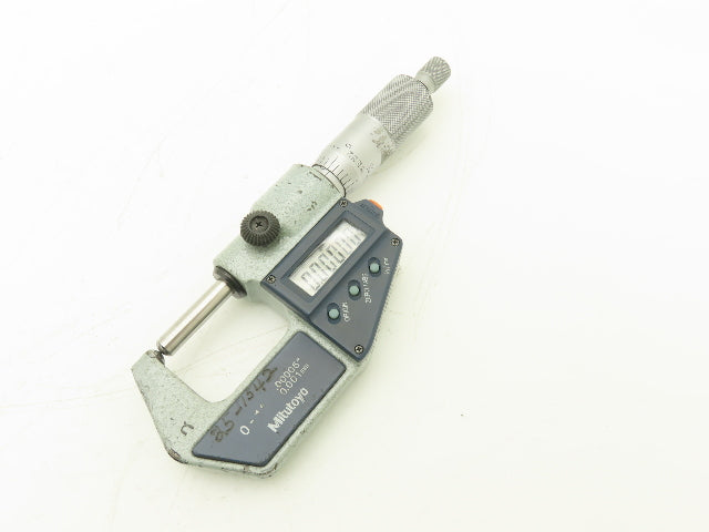 Mitutoyo 395-741-30 Digimatic Spherical Face Micrometer 0-1" 25mm Range