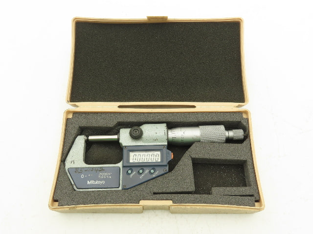 Mitutoyo 395-741-30 Digimatic Spherical Face Micrometer 0-1" 25mm Range