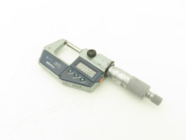 Mitutoyo 395-741-30 Digimatic Spherical Face Micrometer 0-1" 25mm Range