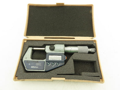 Mitutoyo 395-741-30 Digimatic Spherical Face Micrometer 0-1" 25mm Range