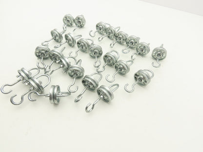 Overhead Conveyor Hanger Rotator Carrier Swivel Hook Powder Coating Lot of 25