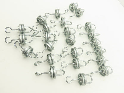 Overhead Conveyor Hanger Rotator Carrier Swivel Hook Powder Coating Lot of 25
