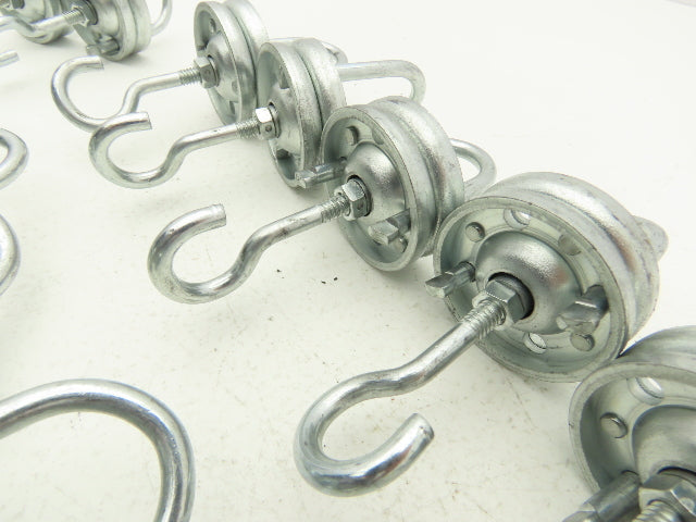 Overhead Conveyor Hanger Rotator Carrier Swivel Hook Powder Coating Lot of 25
