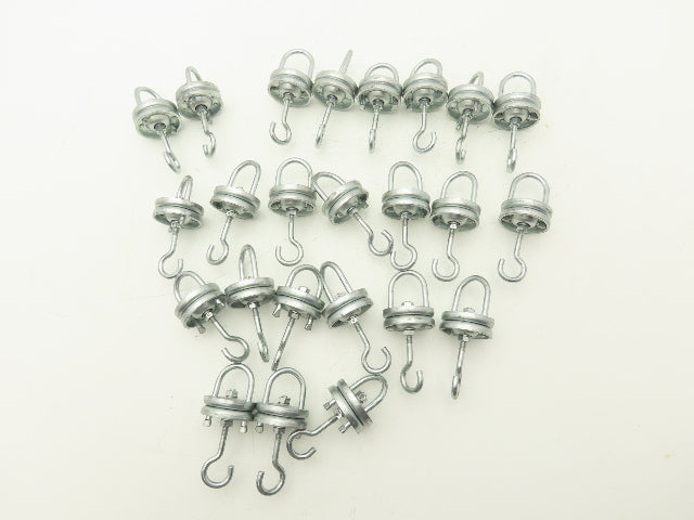 Overhead Conveyor Hanger Rotator Carrier Swivel Hook Powder Coating Lot of 25
