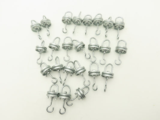 Overhead Conveyor Hanger Rotator Carrier Swivel Hook Powder Coating Lot of 25