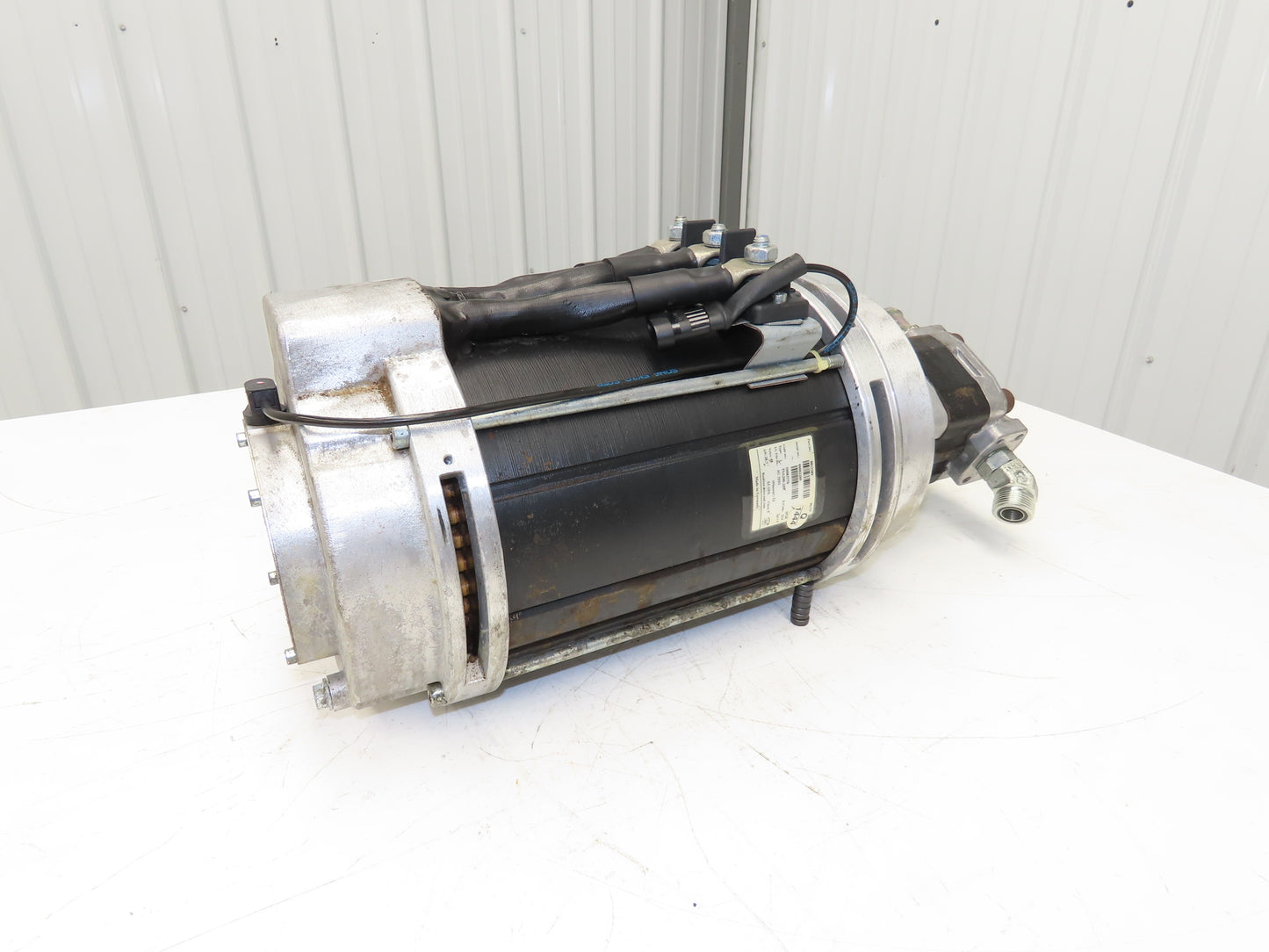 Hyster 8813389 Forklift Hydraulic Motor 48V & Pump 8811653 Removed From E80XN