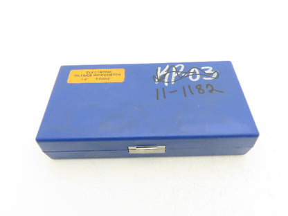 Mitutoyo 293-726-30 Digimatic Micrometer 1-2" Range Flat Anvil SPC Data