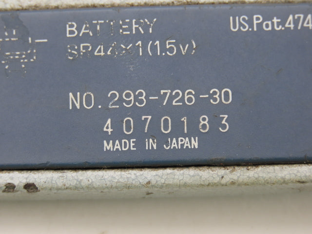 Mitutoyo 293-726-30 Digimatic Micrometer 1-2" Range Flat Anvil SPC Data