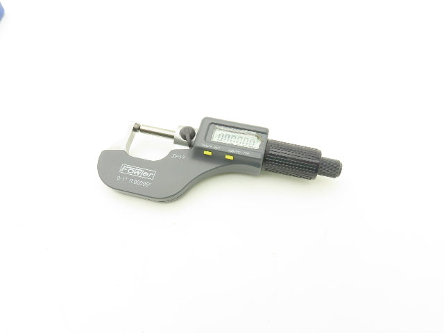 Fowler 54-860-211-1 Spherical Face Digital Micrometer 0-1" 25mm Range Ball Anvil