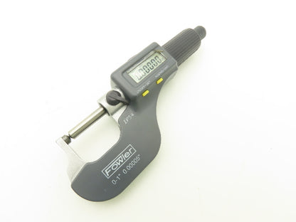 Fowler 54-860-211-1 Spherical Face Digital Micrometer 0-1" 25mm Range Ball Anvil