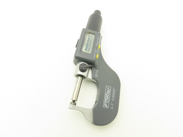 Fowler 54-860-211-1 Spherical Face Digital Micrometer 0-1" 25mm Range Ball Anvil