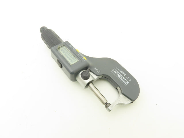Fowler 54-860-211-1 Spherical Face Digital Micrometer 0-1" 25mm Range Ball Anvil