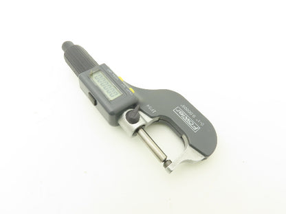 Fowler 54-860-211-1 Spherical Face Digital Micrometer 0-1" 25mm Range Ball Anvil