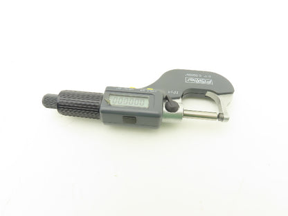 Fowler 54-860-211-1 Spherical Face Digital Micrometer 0-1" 25mm Range Ball Anvil