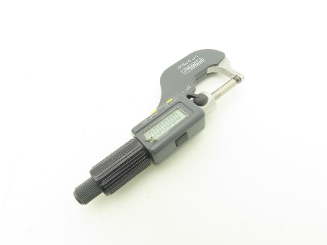 Fowler 54-860-211-1 Spherical Face Digital Micrometer 0-1" 25mm Range Ball Anvil