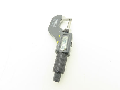 Fowler 54-860-211-1 Spherical Face Digital Micrometer 0-1" 25mm Range Ball Anvil
