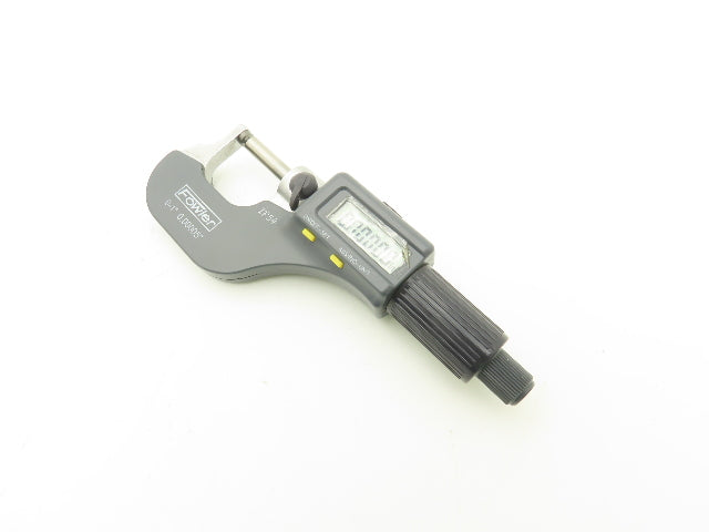 Fowler 54-860-211-1 Spherical Face Digital Micrometer 0-1" 25mm Range Ball Anvil