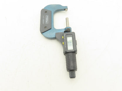 Fowler Digital Outside Micrometer 1-2" 25-50mm Range .00005" Flat Anvil No Case