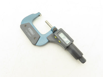 Fowler Digital Outside Micrometer 1-2" 25-50mm Range .00005" Flat Anvil No Case