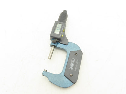 Fowler Digital Outside Micrometer 1-2" 25-50mm Range .00005" Flat Anvil No Case