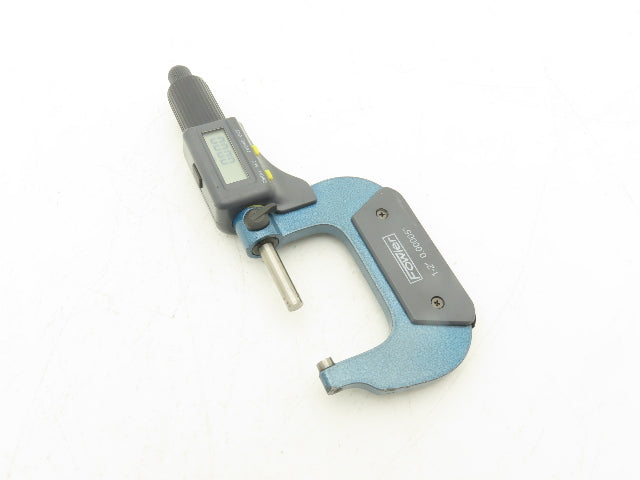 Fowler Digital Outside Micrometer 1-2" 25-50mm Range .00005" Flat Anvil No Case
